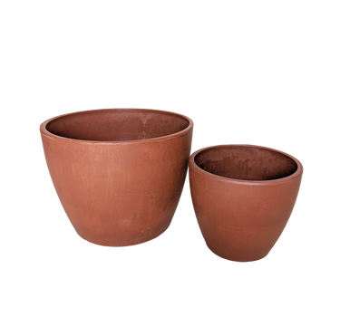 Black and TerraCotta Eco Pots